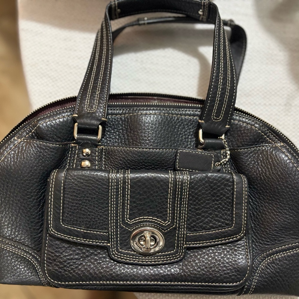 Black Leather Handbag